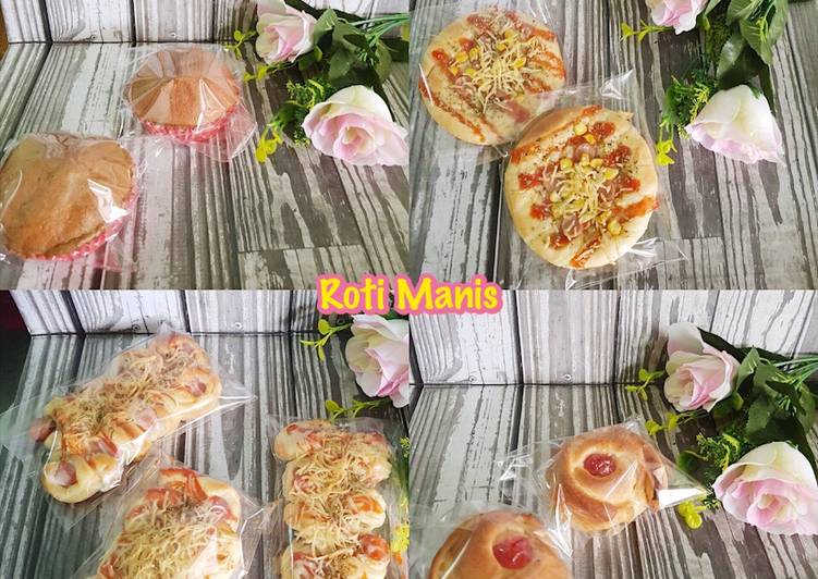 resep makanan Roti Manis Aneka Bentuk