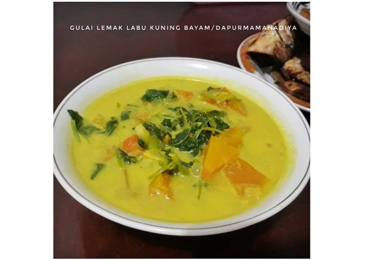  Resep  Gulai  lemak labu  bayam oleh Raja Nurul Huda Cookpad