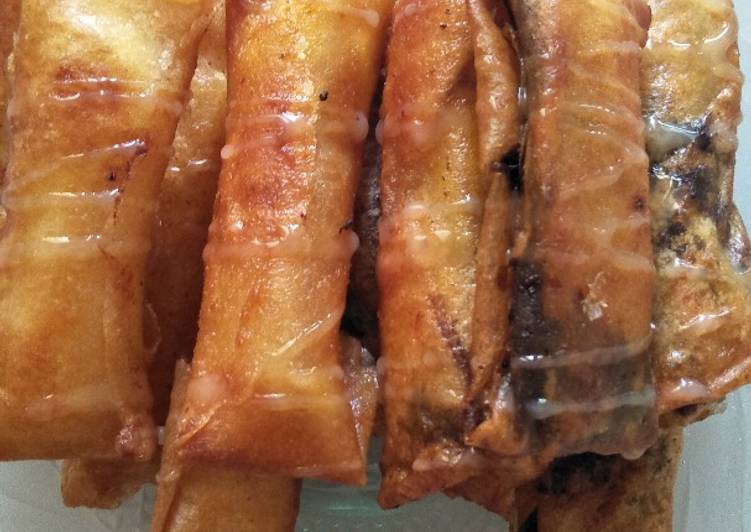 resep lengkap untuk Nangka keju coklat kulit lumpia