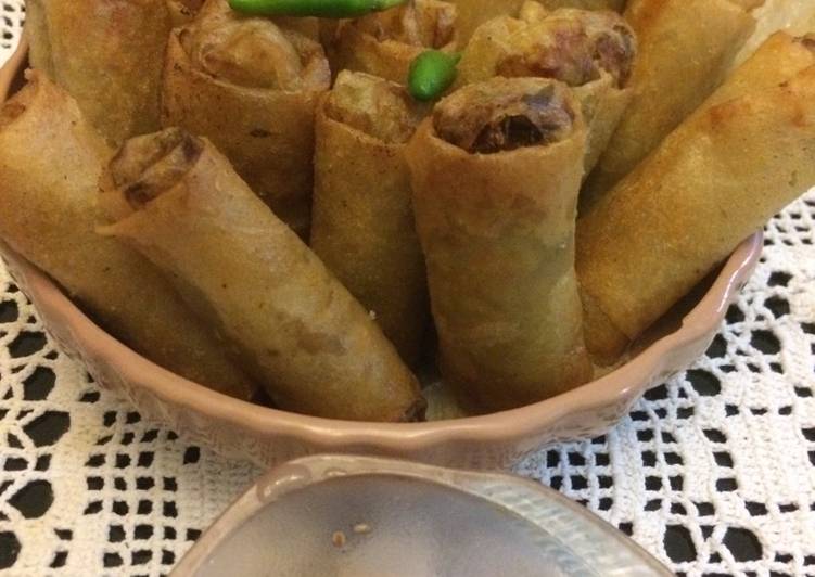 resep Lumpia Sayur + Rebon