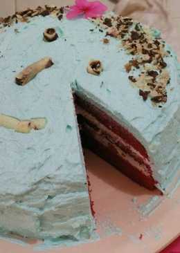 Kue Tart Red Velvet kukus