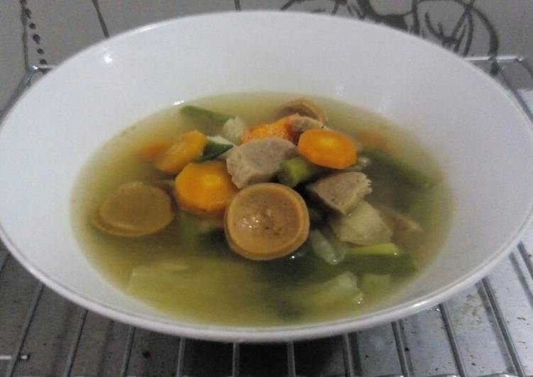 resep masakan Sop Bakso Sosis