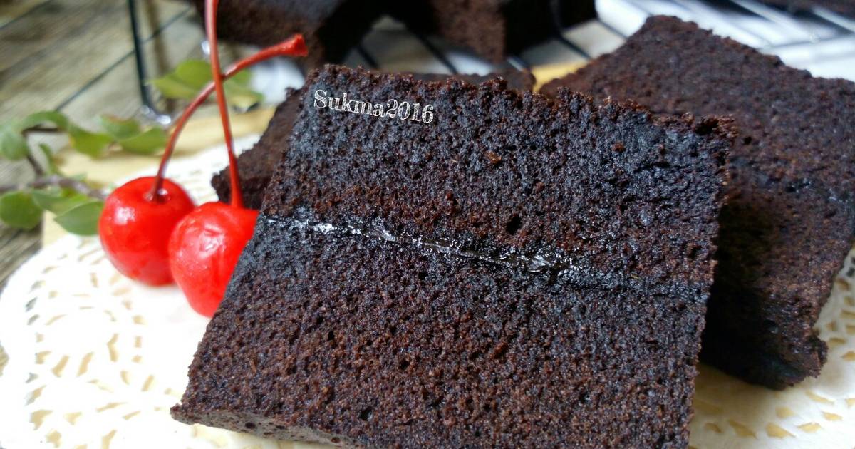 Resep Brownies Kukus Ketan Item