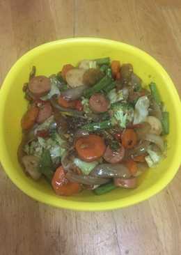 Tumis sayur saos teriyaki