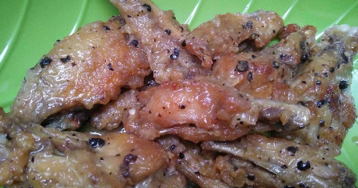 Resep Chicken Wing Black Pepper ala Yan Pramitha Ahadyah Putri