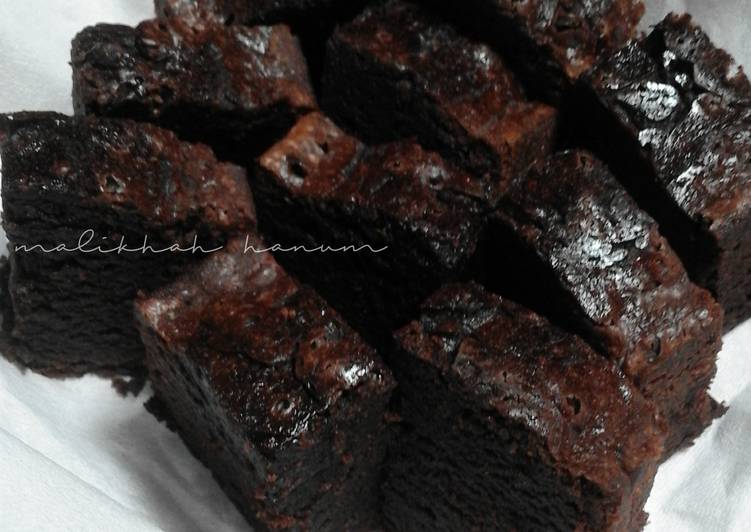 resep lengkap untuk Brownis Kuning Telur gluten free