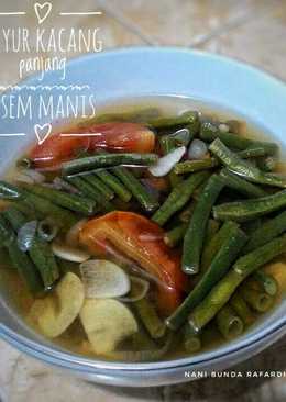 Sayur kacang panjang asem manis