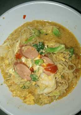 Bihun rebus brokoli