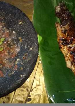 Ikan Bandeng bakar, sambal terasi pete+terong