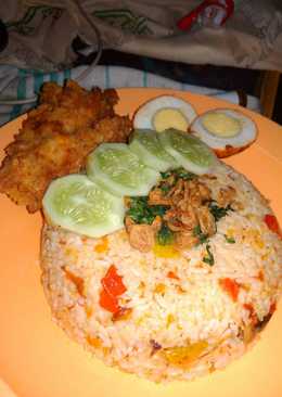 Nasi goreng Jawa ikan asin