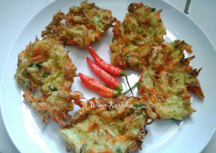 resep lengkap untuk Bakwan Sayur / bala - bala kriuk krenyes