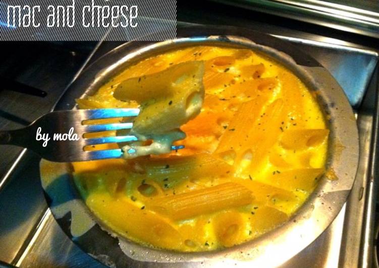 resep lengkap untuk Mac and cheese (makaroni panggang)