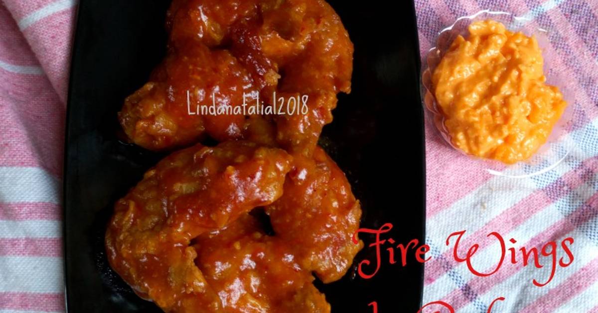 353 resep chicken fire wings super pedasss enak dan 