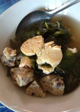 Sayur Bayam Tofu Bola Udang