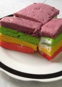 Rainbow Cake Super Lembut