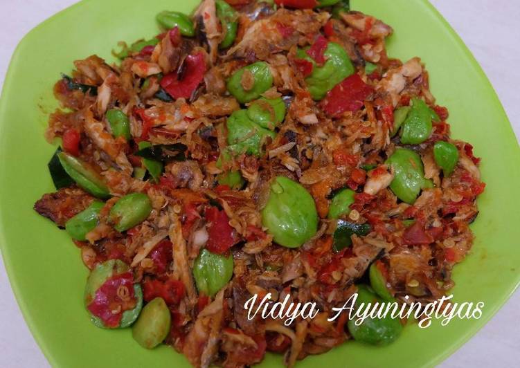 Resep Sambal Balado Pete Pindang Suwir Oleh Vidya Ayuningtyas