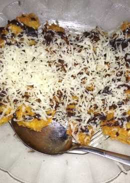 Pisang goreng panir toping coklat keju