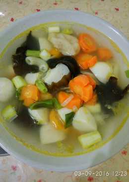 Sop Bakso ikan alamanda