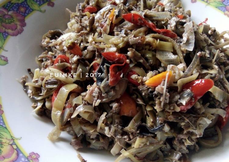 resep lengkap untuk Tumis Jantung Pisang