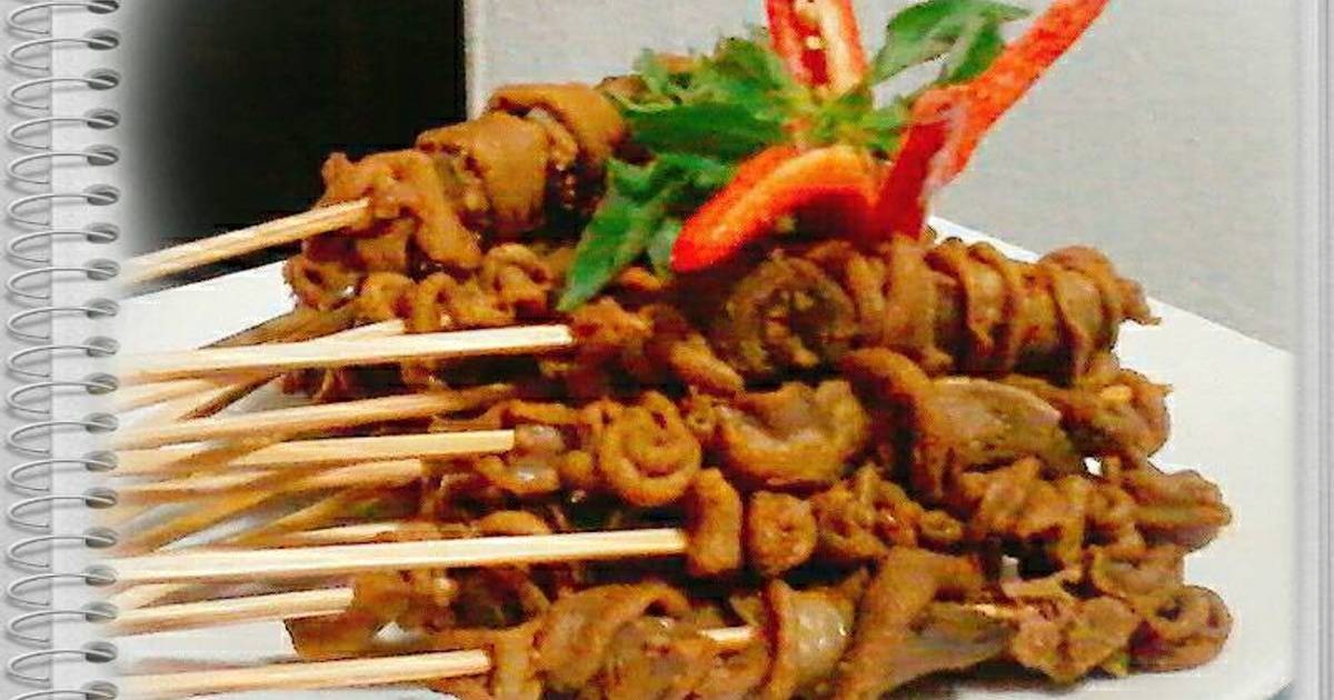 Resep Sate jeroan ayam lezat ala Aprilia_yenny