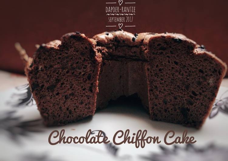 resep masakan ChocoCoffee Chiffon Cake Keto ala Rantie