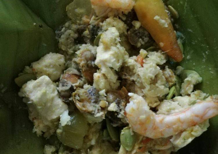 resep Botok kerang n udang