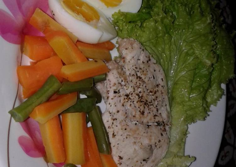 gambar untuk resep Ayam kukus Diet Mayo - enak sehat bergizi dan mengenyangkan!