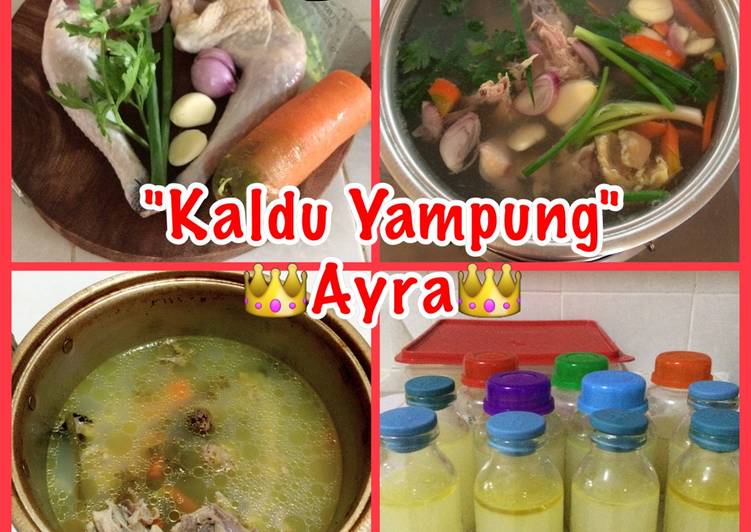 resep lengkap untuk Mpasi Kaldu Ayam Kampung