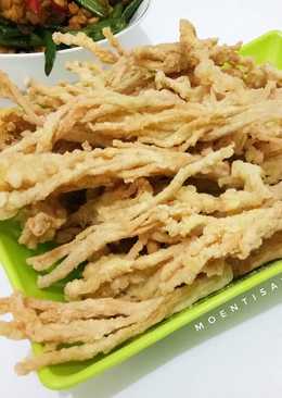 Jamur enoki krispi