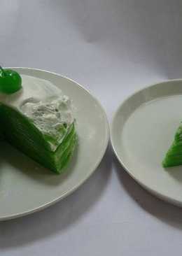 Pandan mille crepes