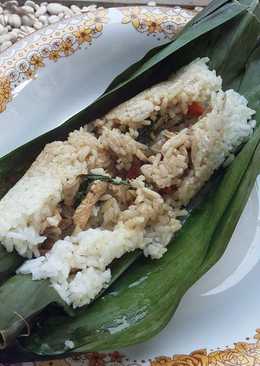 Nasi bakar ayam jamur