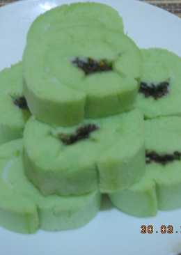 Bolu Gulung Kukus Pandan mini