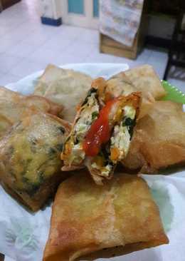 Martabak lumpia sayur (kangkung,wortel,tahu,kol,telor) no Msg aman untuk anak2