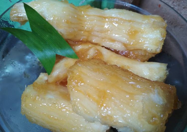 resep Singkong Rebus Gula Merah