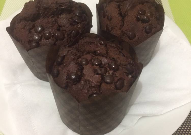 resep lengkap untuk Muffin coklat enak