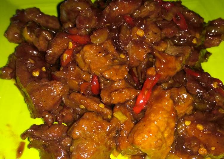 gambar untuk resep Daging sapi teriyaki