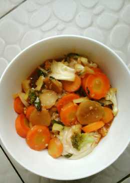 Bakso ayam sayur saos padang