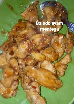 Ayam goreng mentega pedas