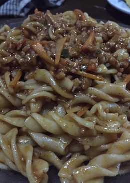 Fusilli saus barbeque