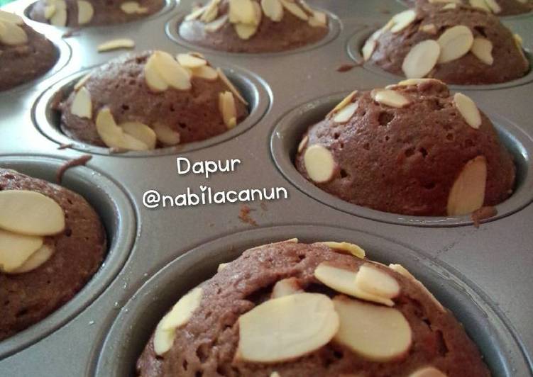 resep lengkap untuk CupCake Brownies panggang krenyes