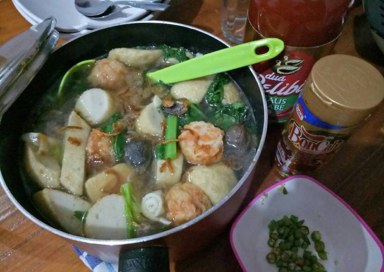 resep lengkap untuk Sukki / steamboat homemade istimewa