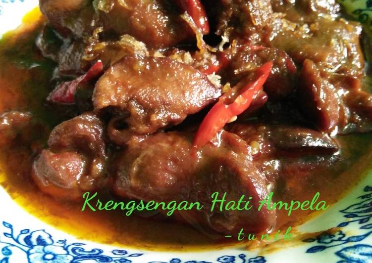 Krengsengan Hati Ampela Ayam
