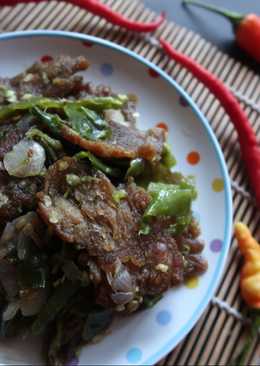 Dendeng balado ijo