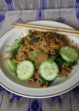 Mie goreng simple pakcoy