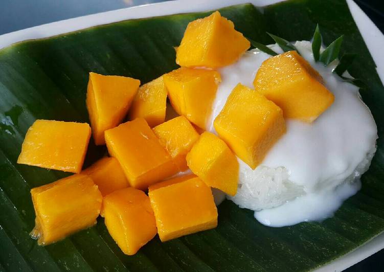 resep lengkap untuk Manggo sticky rice