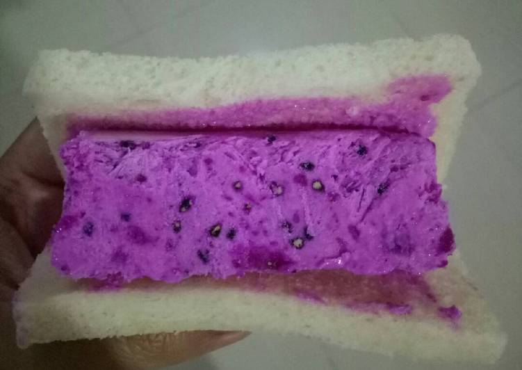 gambar untuk resep makanan Dragon fruit ice cream