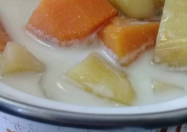 gambar untuk resep makanan Kolak campur..ubi nangka&singkong.