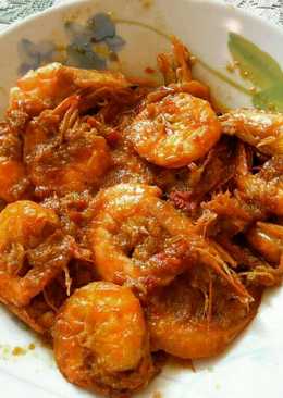 Udang sambel pedes mentega