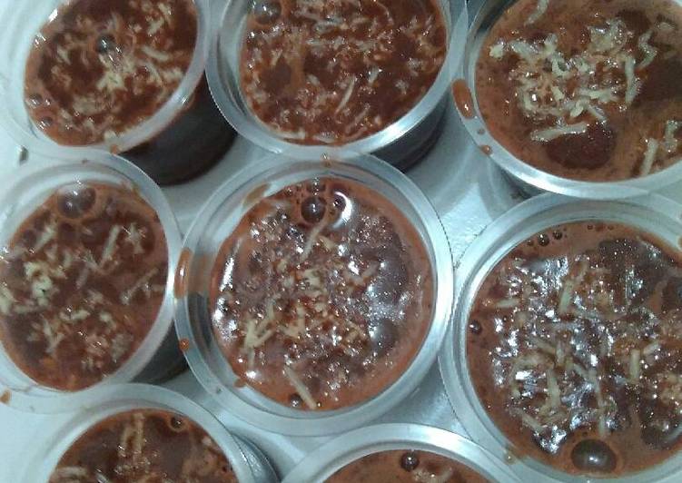 gambar untuk resep makanan Puding coklat susu keju Simple????