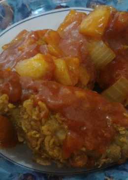 Ayam kfc saus asam manis